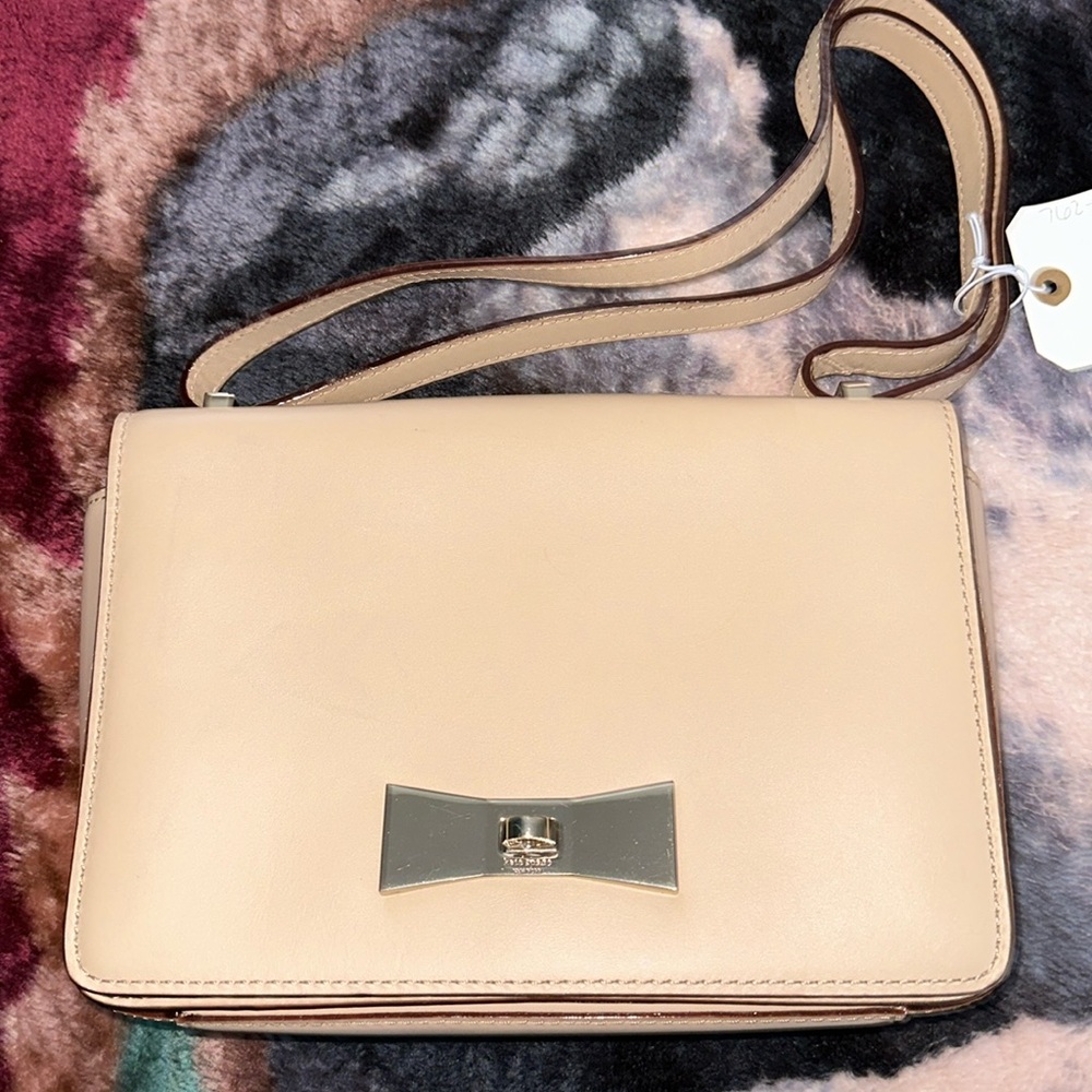 Kate Spade Beige Leather 2-way shoulder bag